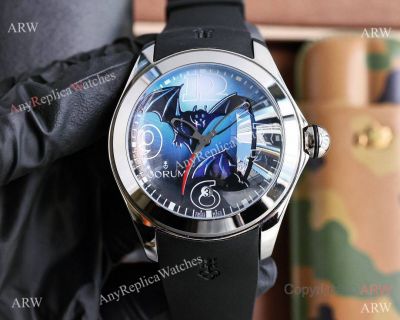 Replica Corum Watch Bubble Bats Limited Edition Watches Black with Bats motif